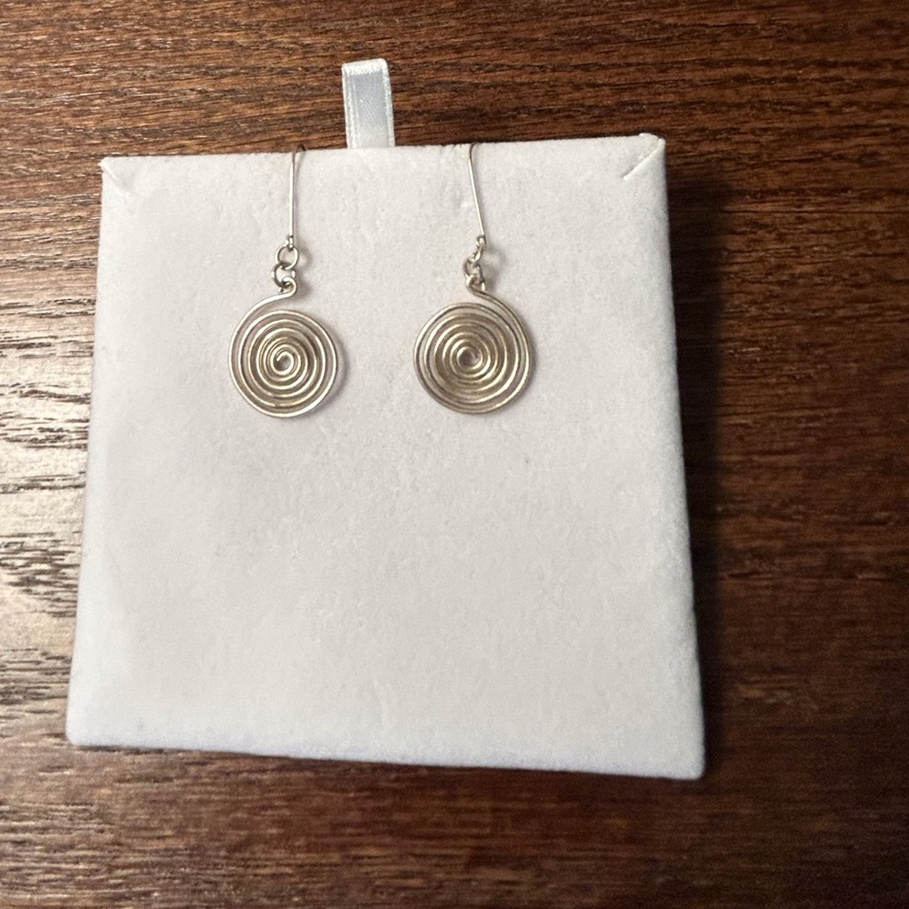 Silver Swirl Earrings